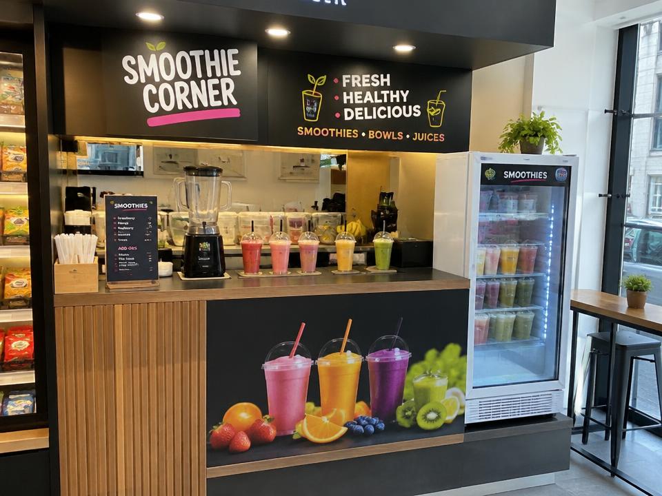 Mini-corner Smoosix dans un établissement : Snack
